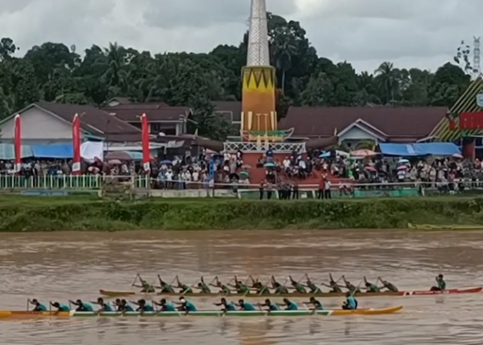 Ratusan Personel Gabungan Amankan Tradisi Belumbo Biduk di Sarolangun