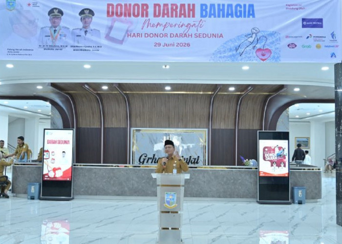Wali Kota Maulana Apresiasi Donor Darah Bahagia PMI Kota Jambi