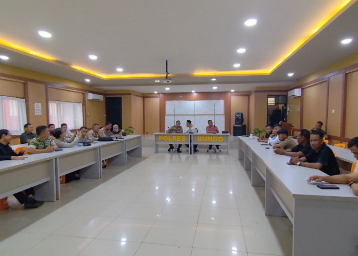 Pemblokiran Jalan dan PETI Memanas, Polres Bungo Gelar Rakor Lintas Sektoral