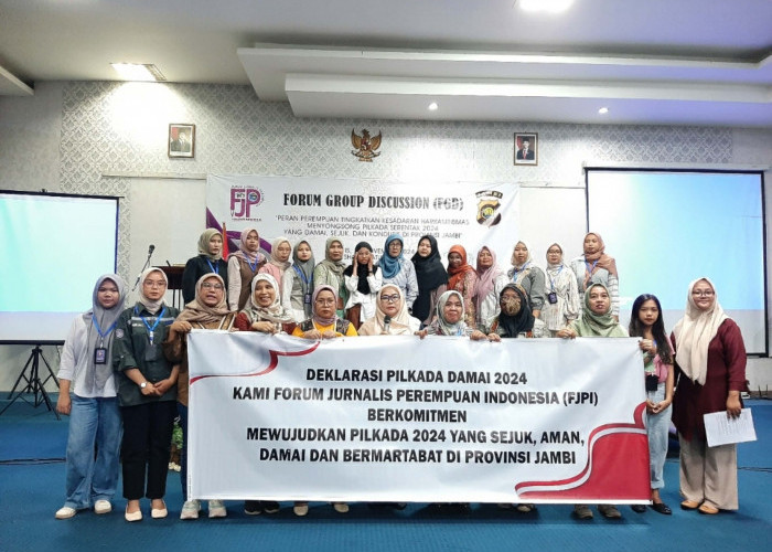 Polda Jambi Bersama FJPI Jambi Gelar FGD, Bahas Peran Perempuan dalam Menjaga Keamanan Pilkada 2024