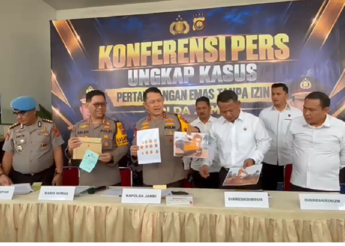 Polda Jambi Ungkap 32 Kasus PETI, 71 Orang Jadi Tersangka