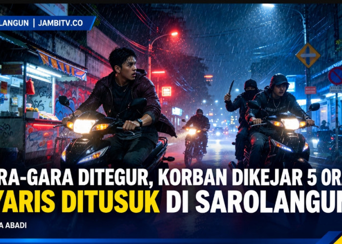 Gara-Gara Ditegur, Korban Dikejar Lima Orang dan Nyaris Ditusuk di Sarolangun