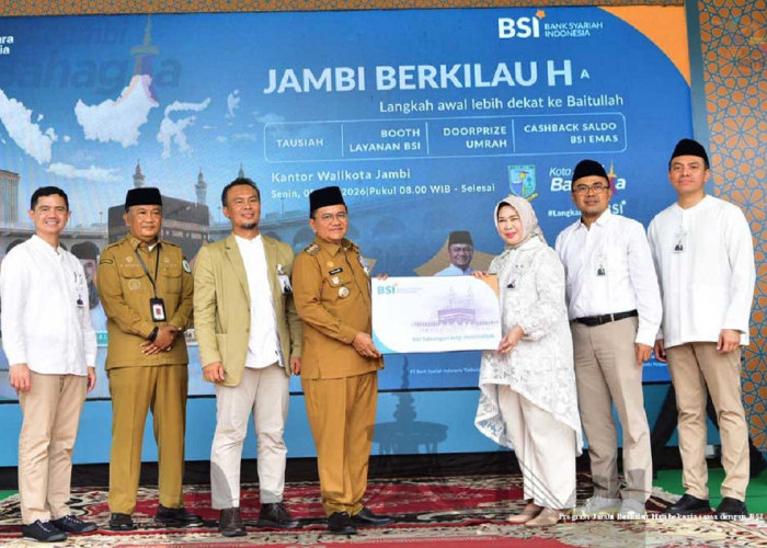 Launching Program Berkilau Haji, Kerja Sama Pemkot Jambi dan BSI Mudahkan Masyarakat Tunaikan Rukun Islam