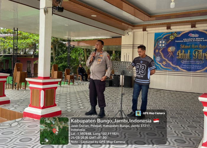 Jaga Kamtibmas Pasca Lebaran, Polisi Amankan Objek Wisata di Kabupaten Bungo