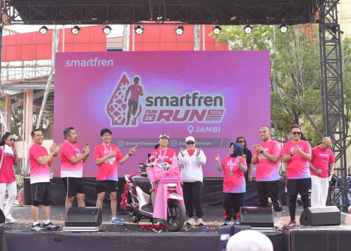 SMARTFREN Fun Run Jambi 2026 Jadi Momentum Perkuat Jaringan dan Dekatkan Diri dengan Pelanggan