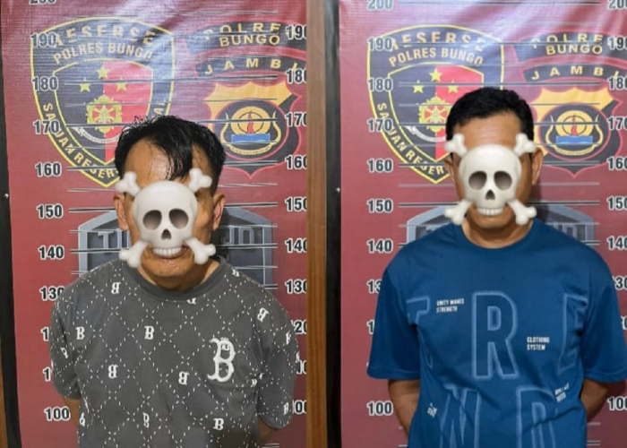 Tim GUNJO Sat Reskrim Polres Bungo Bekuk Dua Pelaku Pencurian Berulang