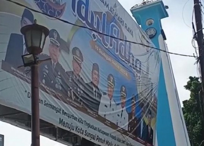 Billboard Miring Ancam Nyawa, Walikota Sungai Penuh Bertindak Cepat