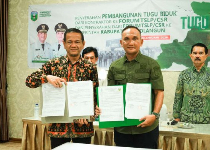 Tugu Biduk Resmi Diserahkan Ke Bupati, Jadi Icon dan Destinasi Wisata Baru di  Kabupaten Sarolangun