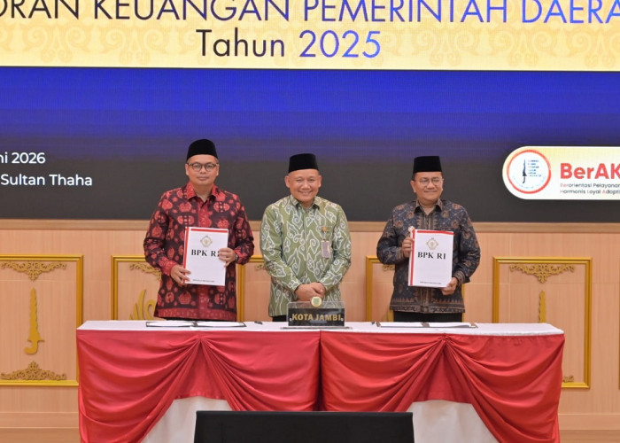 Kota Jambi Pertahankan WTP ke-10 Berturut-turut, BPK Tetap Soroti Sejumlah Catatan Pengelolaan Keuangan