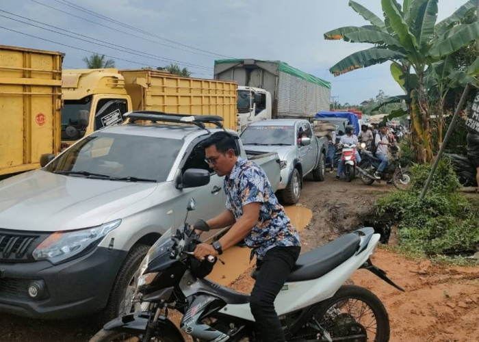 Makin Parah, Arus Lalu Lintas di Batanghari Macet Total