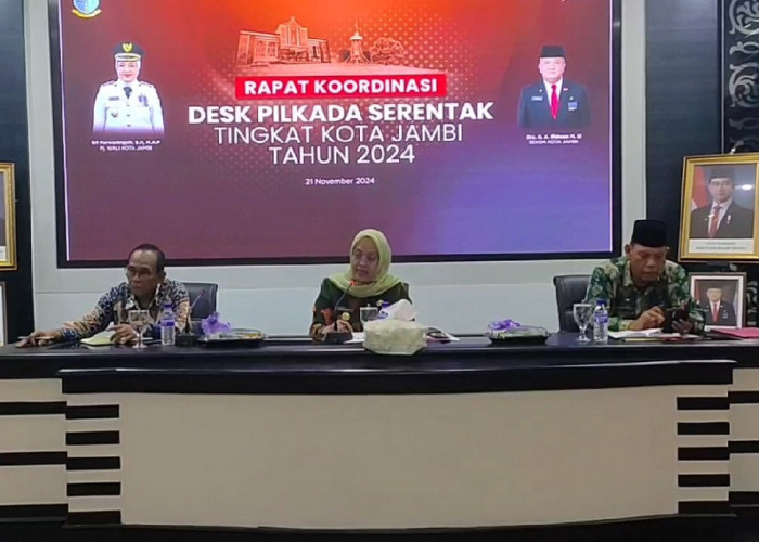 Rakor Pilkada 2024, PJ Walikota Jambi Tekankan Sinergi Pilkada 2024