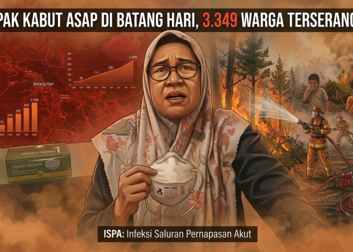 Dampak Kabut Asap di Batang Hari, 3.349 Warga Terserang ISPA