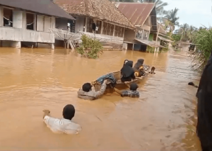 Dampak Banjir Sarolangun, Kerugian Daerah Mencapai Lebih Dari Rp 1 Miliar 
