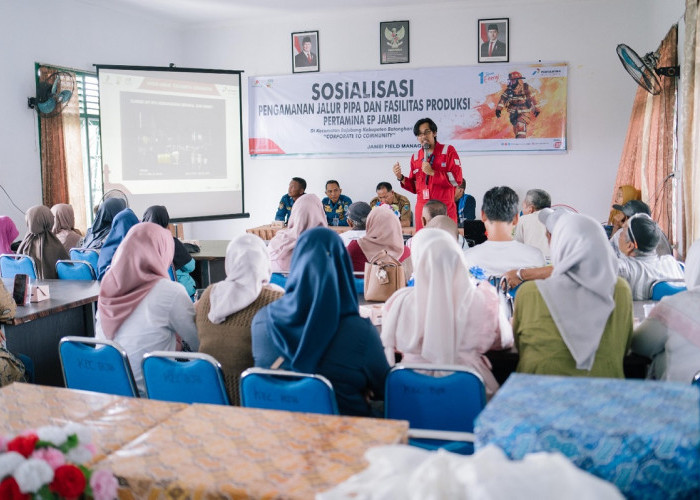 Tingkatkan Kewaspadaan, PEP Jambi Bersama Damkar Kabupaten Batang Hari Bekali Warga Hadapi Risiko Kebakaran