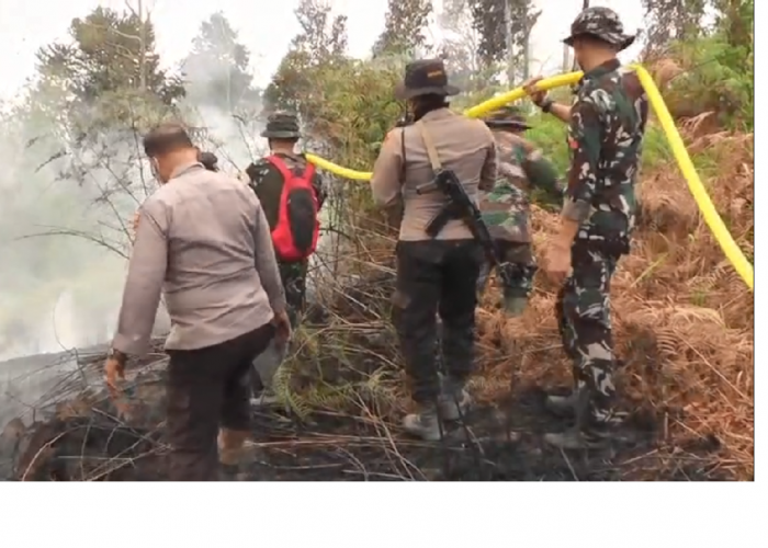 Api Terus Berkobar, Satgas Karhutla Jambi Kerahkan Empat Helikopter