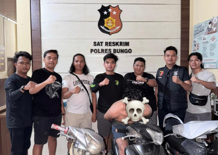 Tim Gunjo Polres Bungo Ringkus Pelaku Curanmor, Tiga Unit Sepeda Motor Berhasil Diamankan