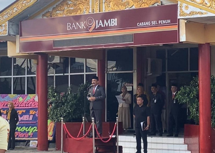 PJ Bupati Kerinci Asraf Jadi Inspektur Upacara HUT Bank Jambi ke-62, Ini Pesan PJ Bupati Kerinci   