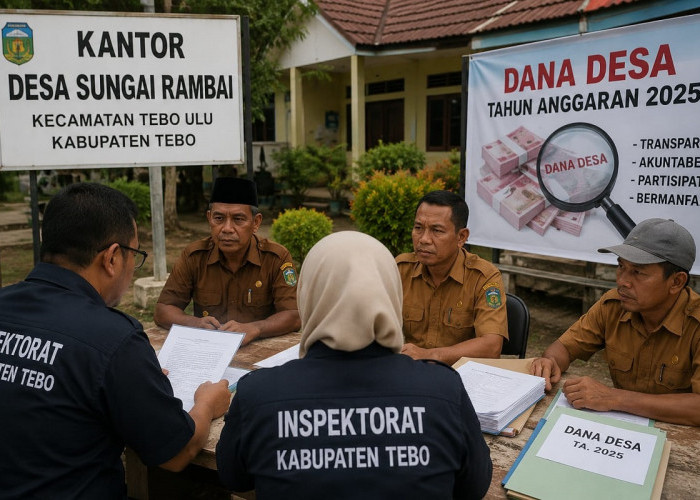 Inspektorat Tebo Kejar Tuntas Audit Dana Desa Sungai Rambai TA 2025, Laporan Ditarget Akhir September