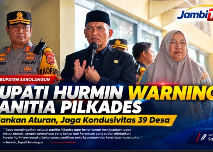 Pilkades Serentak Sarolangun, Bupati Hurmin Warning Panitia Jangan Langgar Aturan