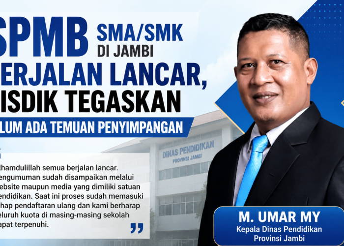 SPMB Berjalan Lancar, Sebanyak 18.950 Calon Murid SMA/SMK Lulus Seleksi SPMB tahun 2026