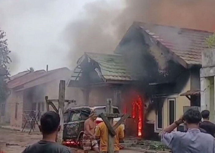 Kebakaran Hebat Di Kasang Pudak, Rumah Ludes Dan 1 Orang Meninggal Dunia