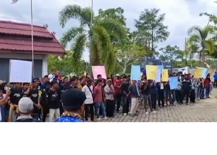Ratusan Pekerja PT TAL Demo Disnaker Tebo, Tuntut Kejelasan Hak 