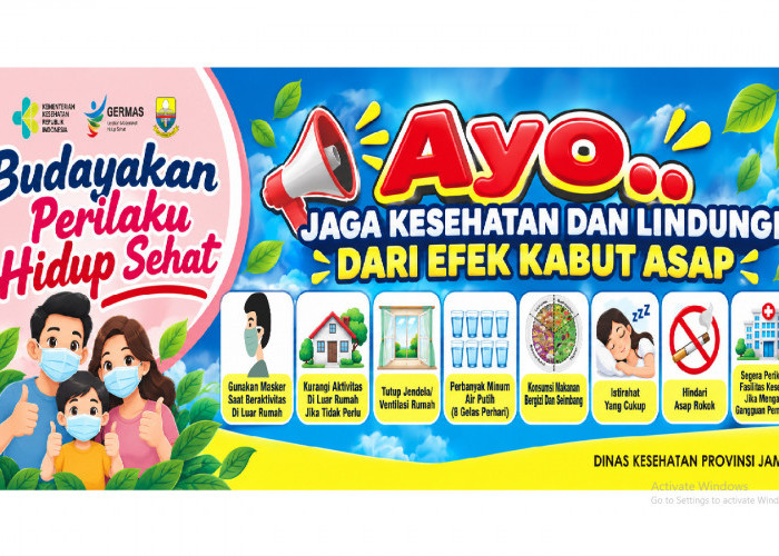Kabut Asap Jambi, Dinkes Imbau Warga Jaga Kesehatan dan Kurangi Aktivitas di Luar Rumah