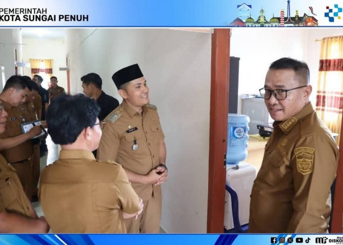 Wako Alfin Sidak Kantor Camat Sungai Bungkal, Tekankan Disiplin dan Kinerja ASN