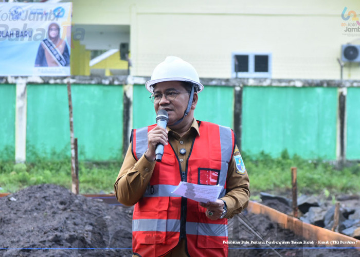 Wali Kota Jambi Letakkan Batu Pertama Pembangunan TK Negeri Pembina 7