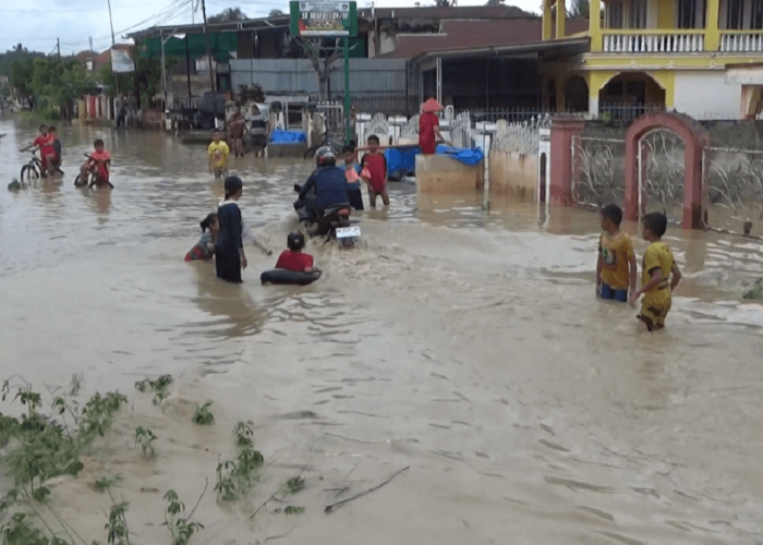 Musibah Banjir Kembali Melanda 3 Desa di Kerinci, Jalan dan Ratusan Rumah Warga Terendam
