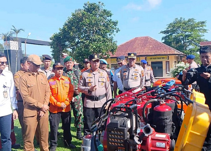 Siaga Karhutla! Polres Tanjab Timur Kerahkan Personel Hadapi Ancaman El Nino