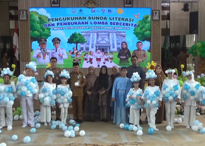 Nadia Dikukuhkan Jadi Bunda Literasi Kota Jambi, Dorong Anak Gemar Membaca  ?