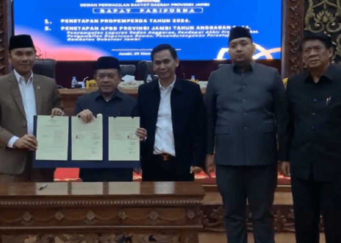 Teng! APBD Provinsi Jambi 2024 Resmi Di Sahkan Menjadi Rp 5,1 Triliun