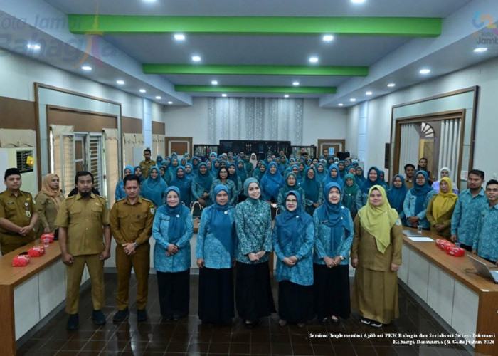 Beri Penguatan Terhadap Data, TP PKK Kota Jambi Seminar Implementasi Aplikasi PKK Bahagia