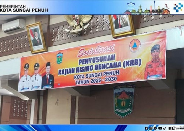 Pemkot Sungai Penuh Perkuat Pembangunan Lewat Kajian Risiko Bencana