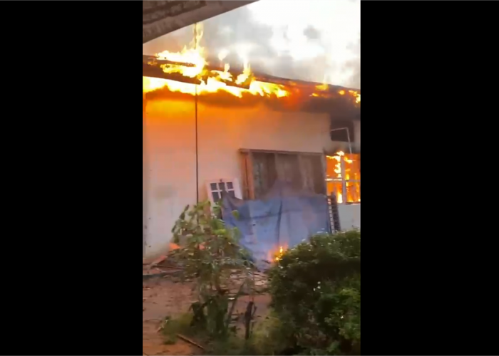 Empat Rumah Bedeng Ludes Terbakar, Warga Panik Akibat Ledakan Gasi