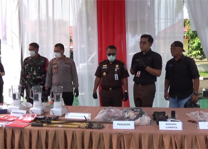 Komitmen Kejari Tanjabtimur,  Musnahkan Barang Bukti Dari 34 Perkara