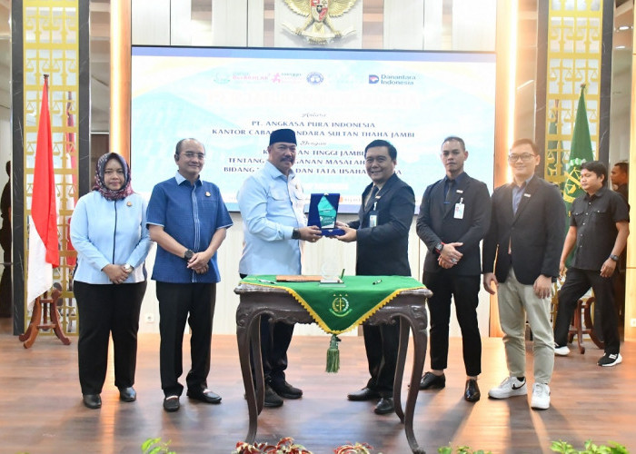 Kejati Jambi dan Angkasa Pura II Teken PKS, Perkuat Kepatuhan dan Pendampingan Hukum