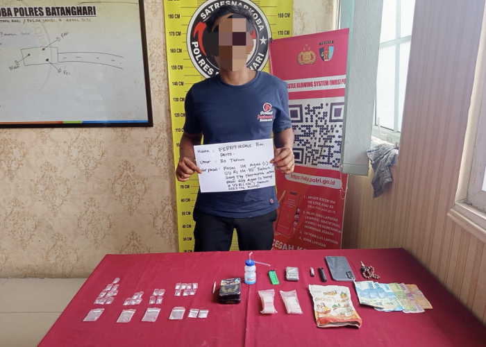 Polres Batanghari Ungkap Kasus Narkotika di Perkebunan Sawit, Empat Orang Diamankan