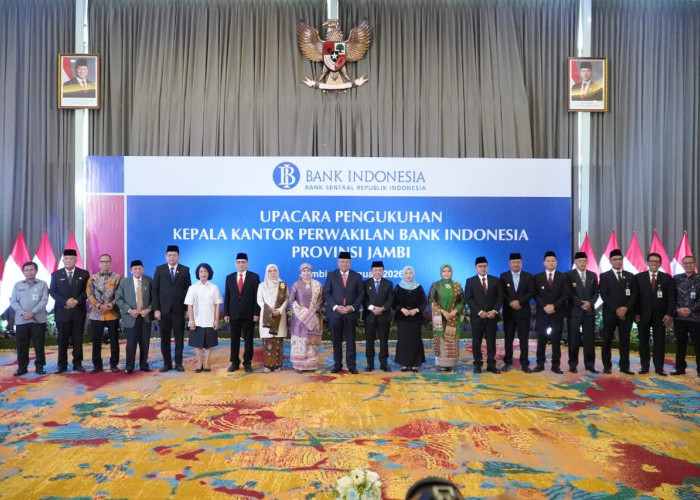 Hadiri Pengukuhan Kepala BI Jambi, Al Haris: Pemprov Jambi dan BI Komitmen Kendalikan Inflasi