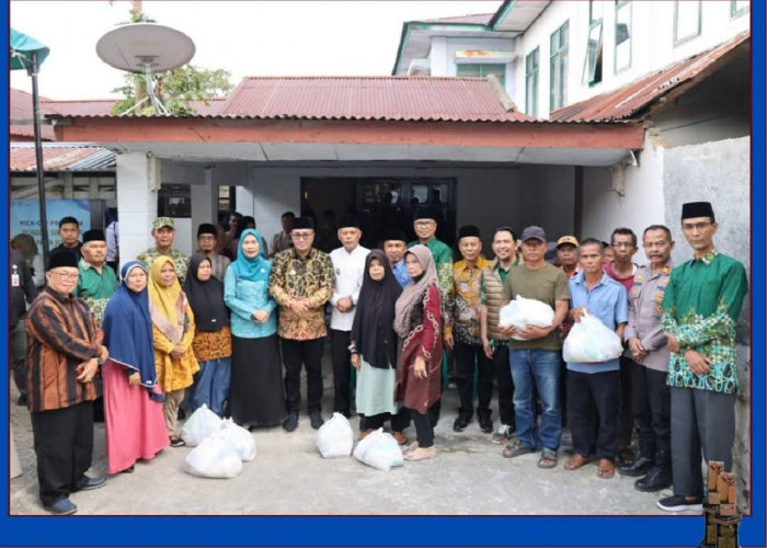 Serahkan Santunan Anak Yatim, Wako Alfin Beri Semangat dan Motivasi