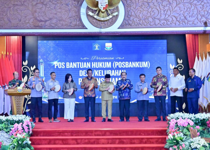 Kapolda Jambi Hadiri Peresmian Pos Bantuan Hukum Desa/Kelurahan di Provinsi Jambi