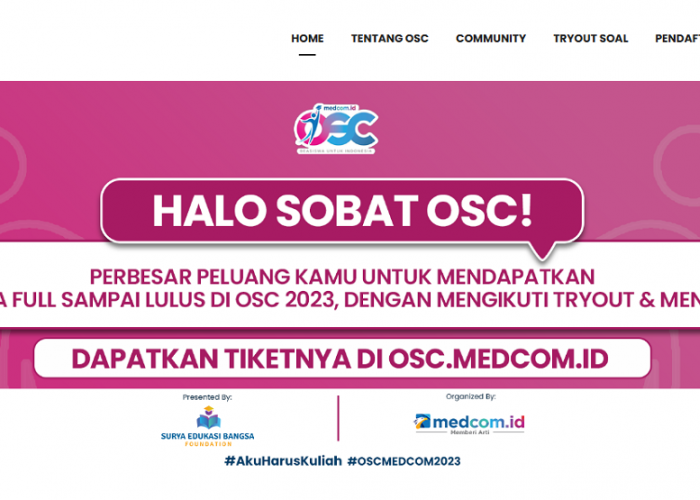 Beasiswa OSC 2023 Dibuka! Kuliah Full Beasiswa dan Dapat Tabungan Pendidikan