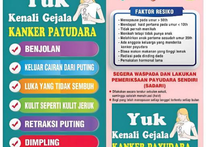 Dinkes Jambi Ajak Masyarakat Kenali Gejala Dan Faktor Risiko Kanker Payudara