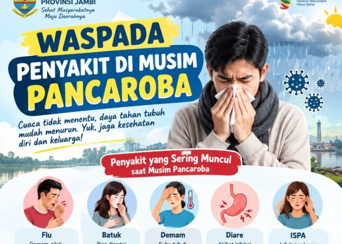 Dinkes Provinsi Jambi Imbau Masyarakat Jaga Kesehatan Saat Musim Pancaroba