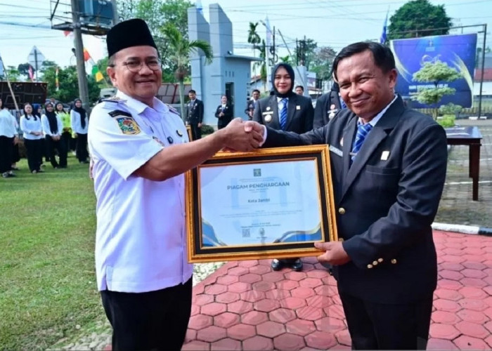 Pemkot Jambi Raih Dua Penghargaan dari Kementerian Hukum, Indeks Reformasi Hukum Berpredikat Istimewa