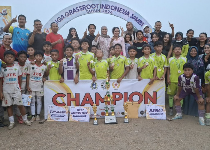 JTS Back to Back! Jambi Town Soccer Kembali Juara Grassroot Indonesia Jambi Cup