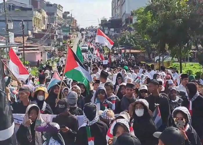 Ribuan Warga Sarolangun Gelar Aksi Solidaritas Untuk Palestina