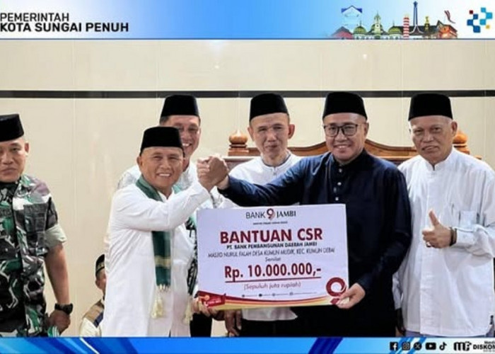 Safari Ramadan di Kumun Mudik, Wako Alfin Serahkan CSR Rp10 Juta