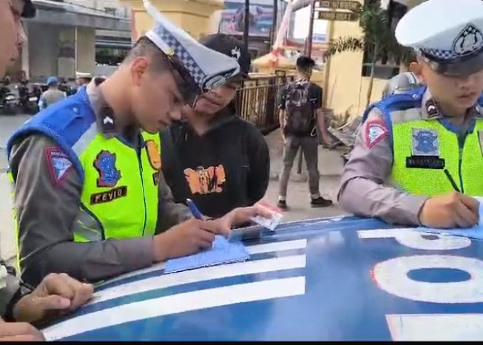 Satlantas Polres Kerinci Tilang 47 Pengendara yang Melanggar Aturan Lalu Lintas